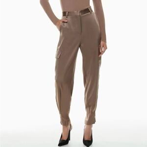 Babaton Satin Cargo Pants